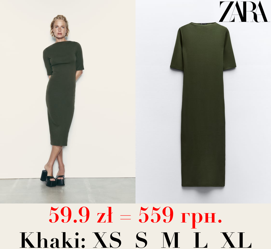 COTTON MIDI DRESS