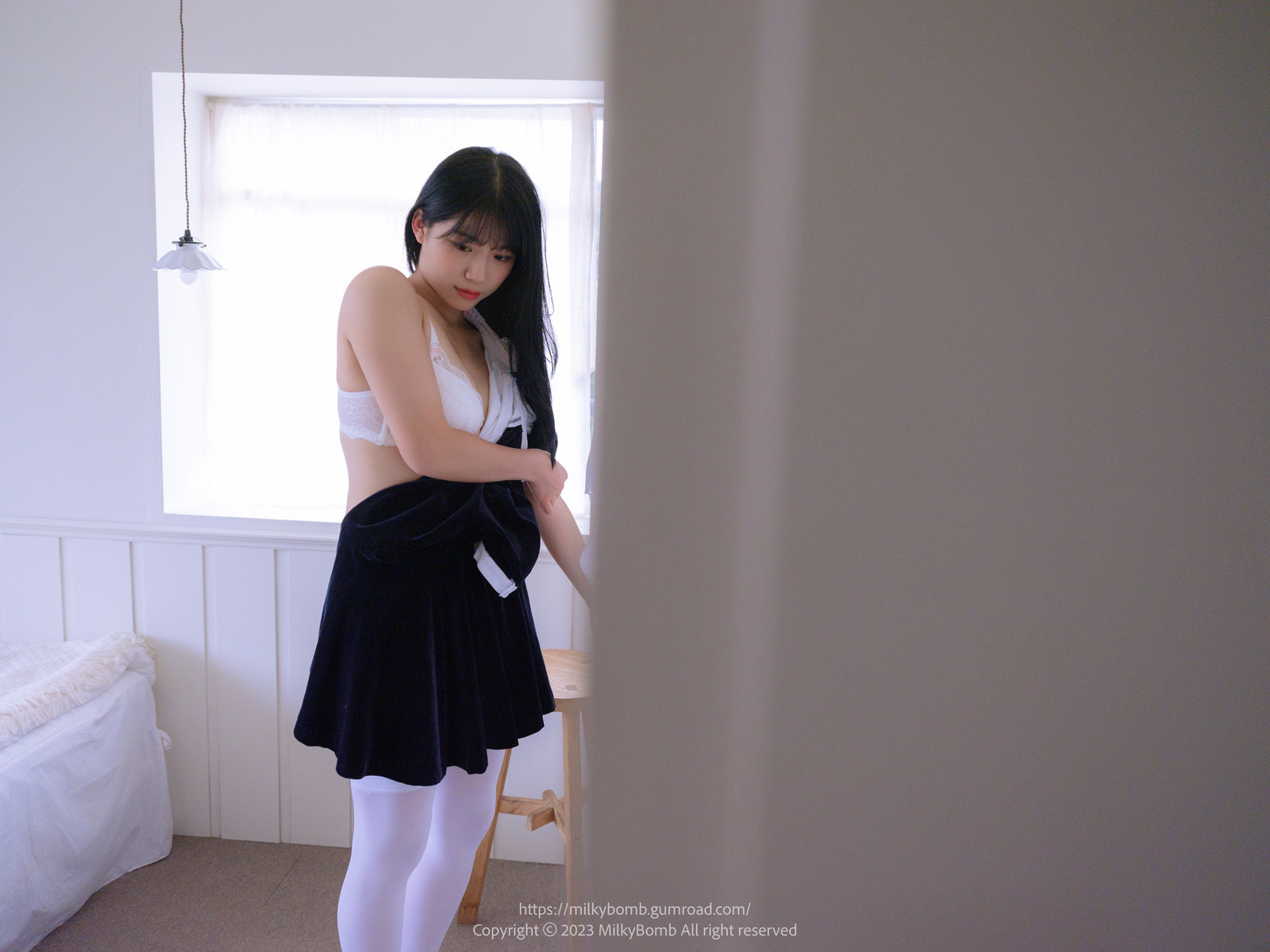 Yui 유이, [MilkyBomb] Maid Set.01 66