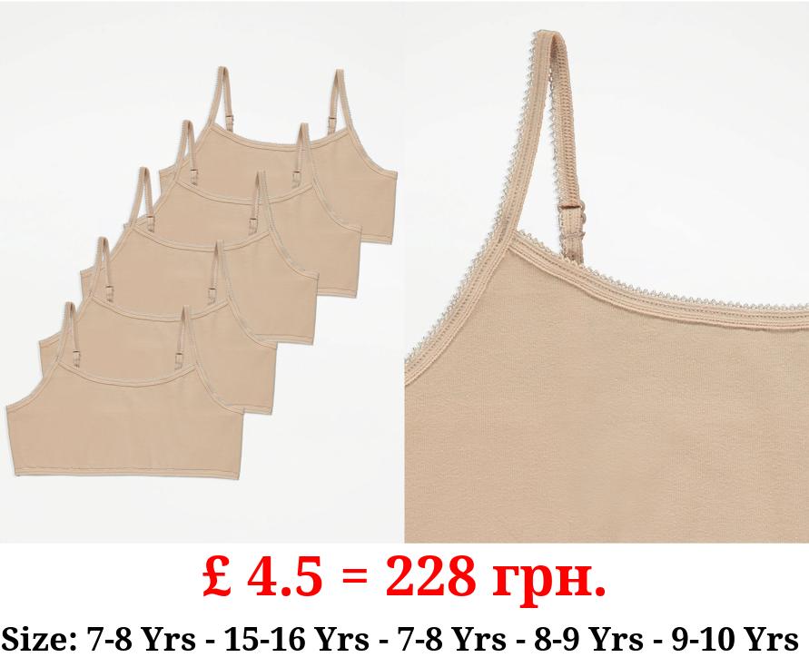 Beige Crop Tops 5 Pack