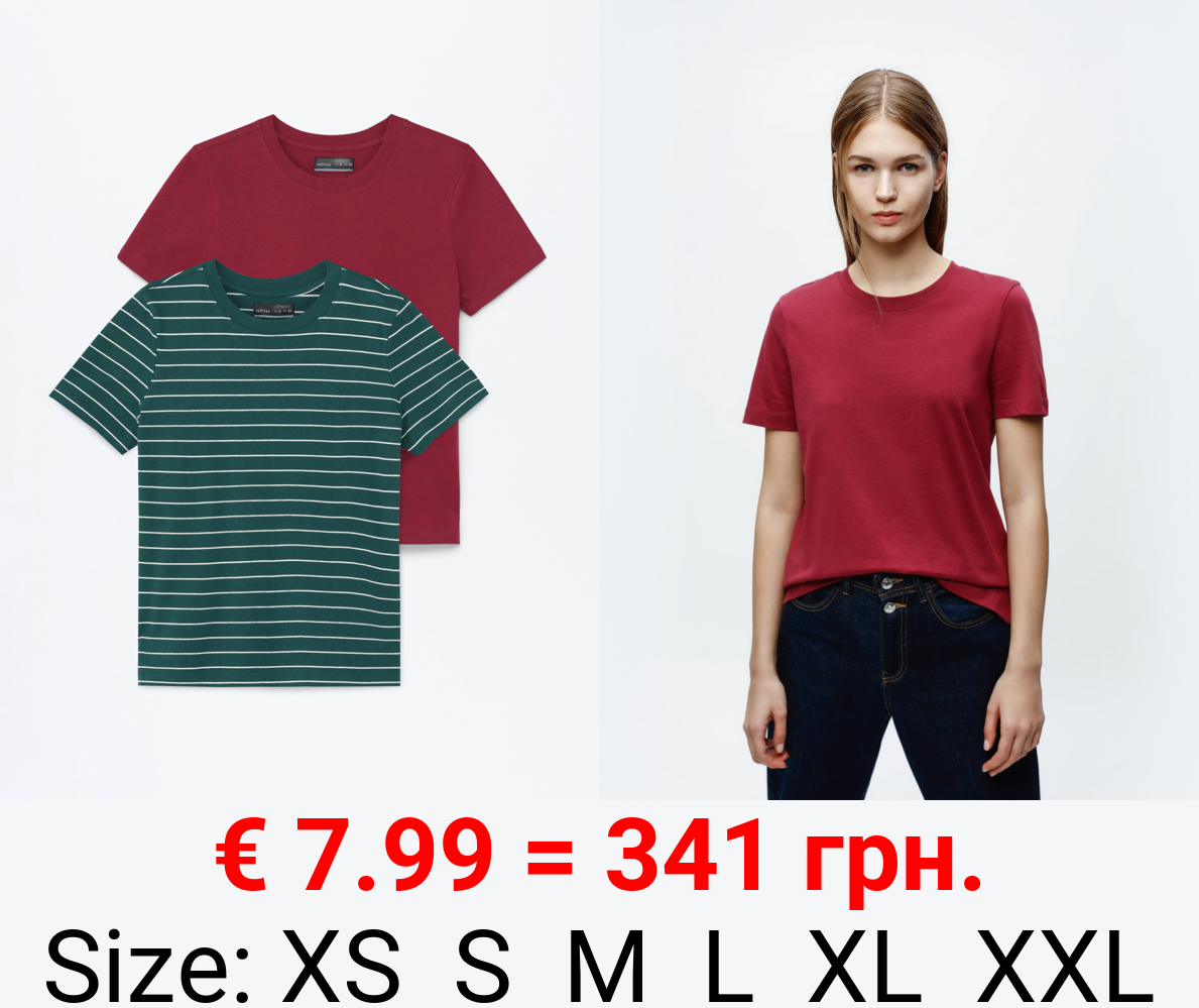 Pack of 2 assorted T-shirts