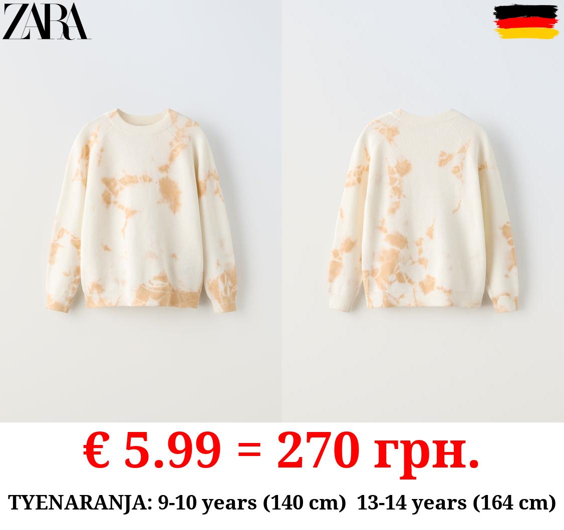 KNIT TIE-DYE SWEATER