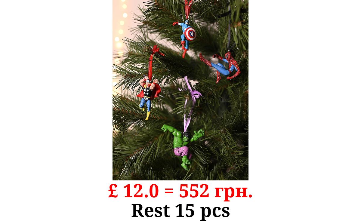 Marvel Character Figurine Bauble - Set of 4