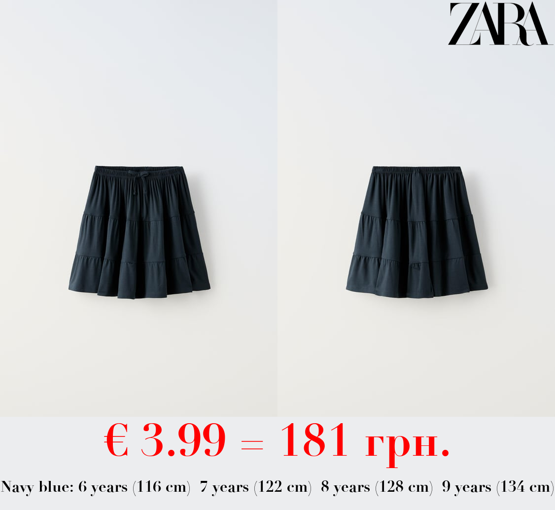 PANELLED SKIRT WITH BOW