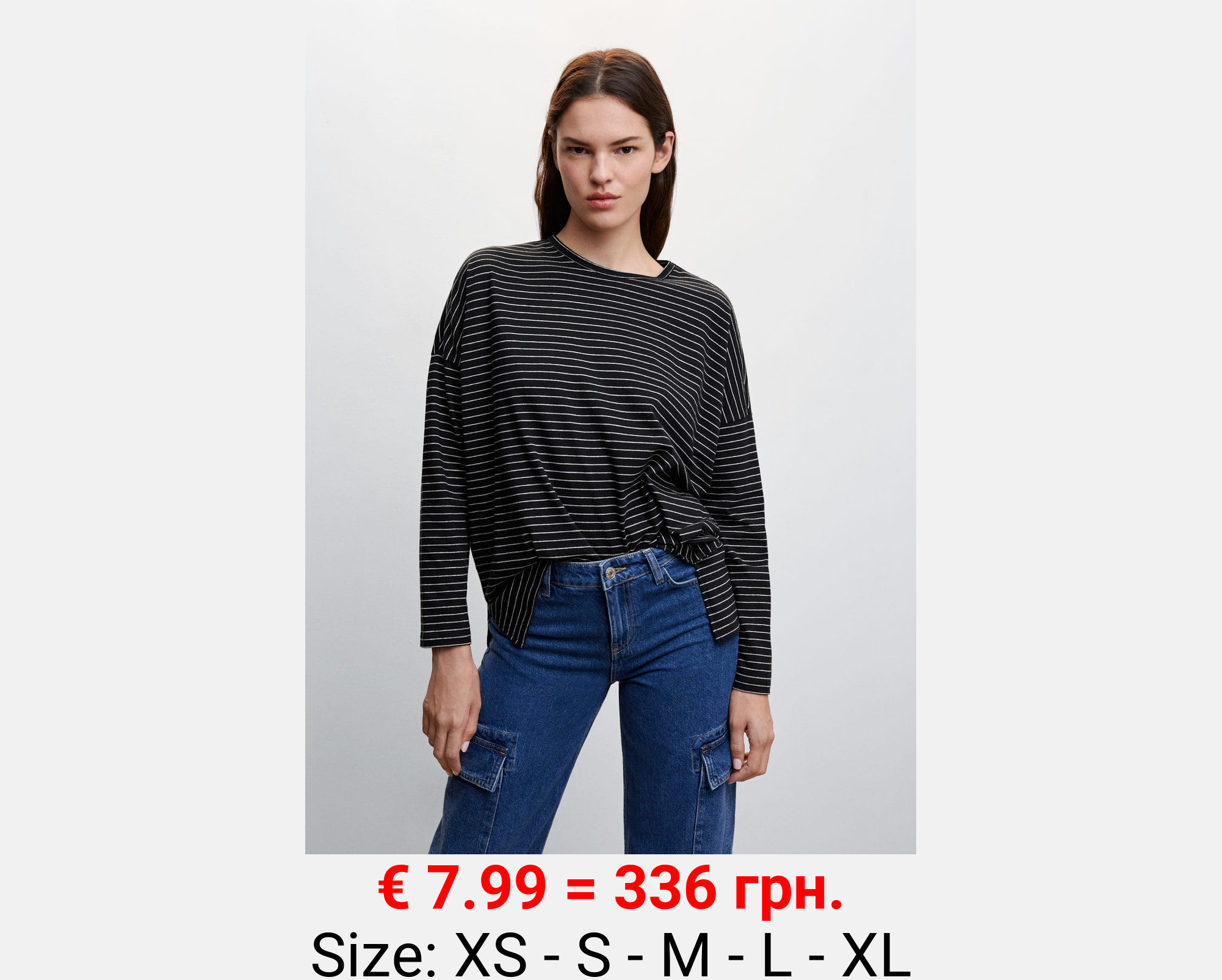 Camiseta manga larga oversize