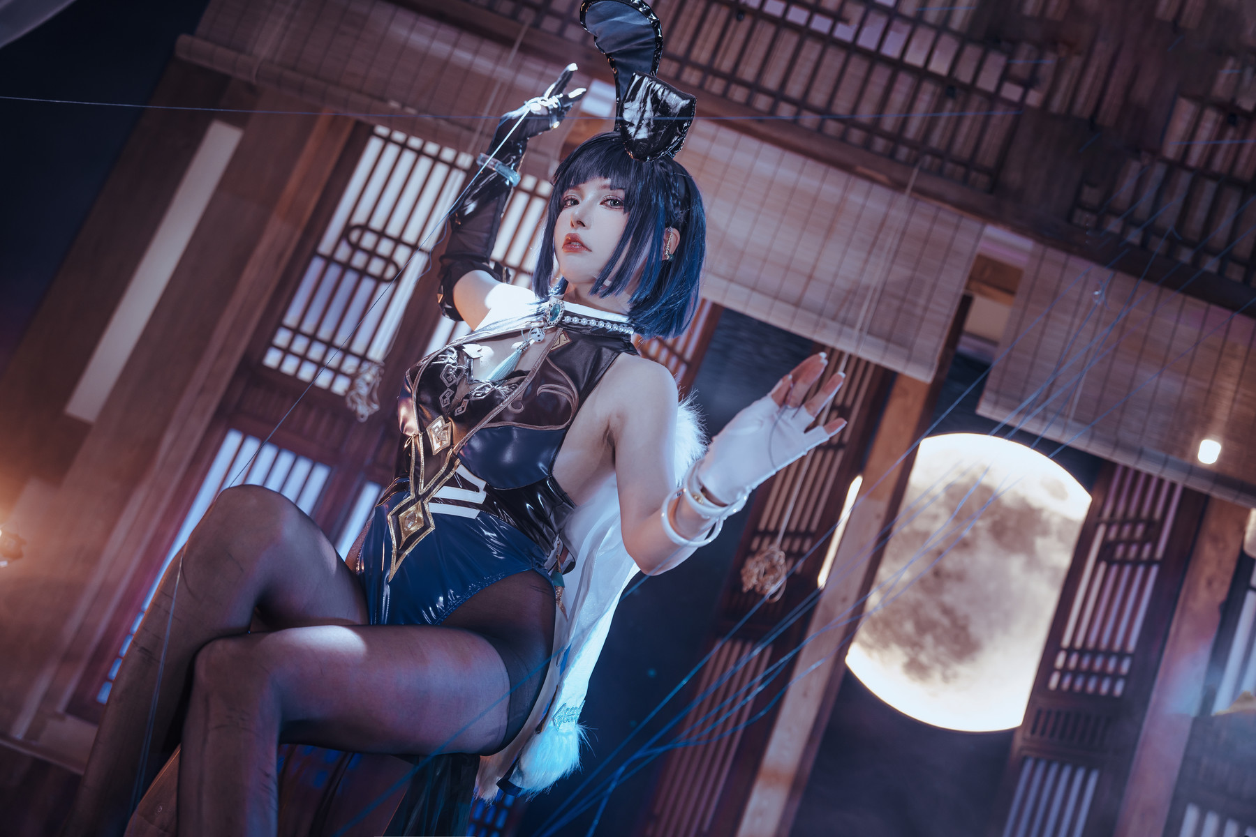 Cosplay 夏小秋秋秋 夜兰 兔女郎 Set.01 13