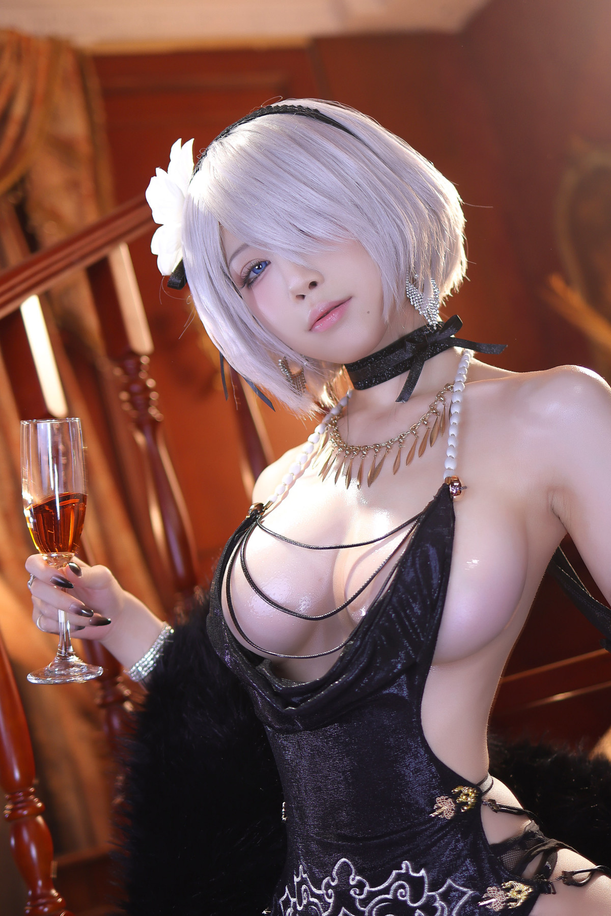 Cosplay 水淼Aqua ヨルハ二号B型 同人ドレスVer Set.02 19
