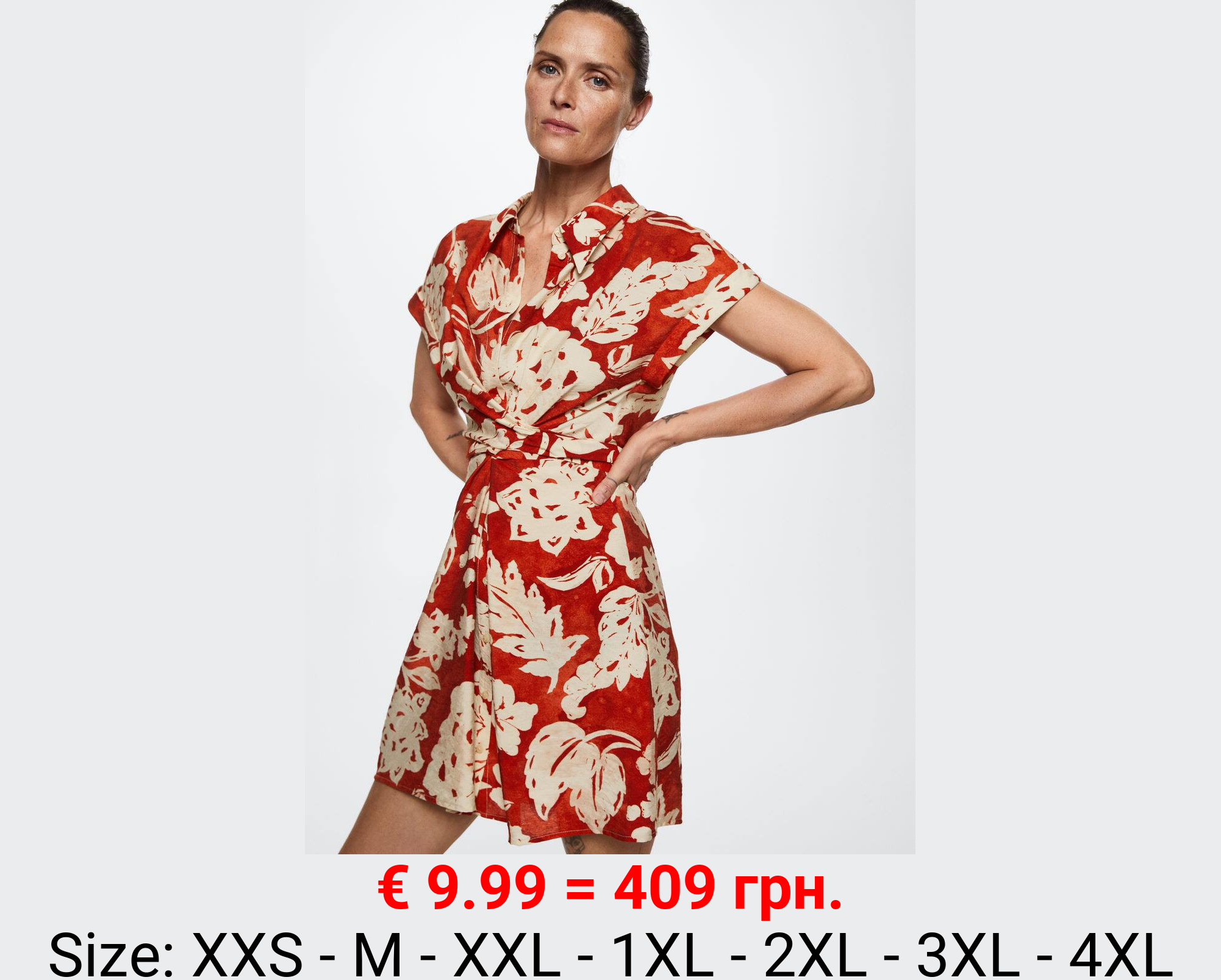 Vestido camisero flores