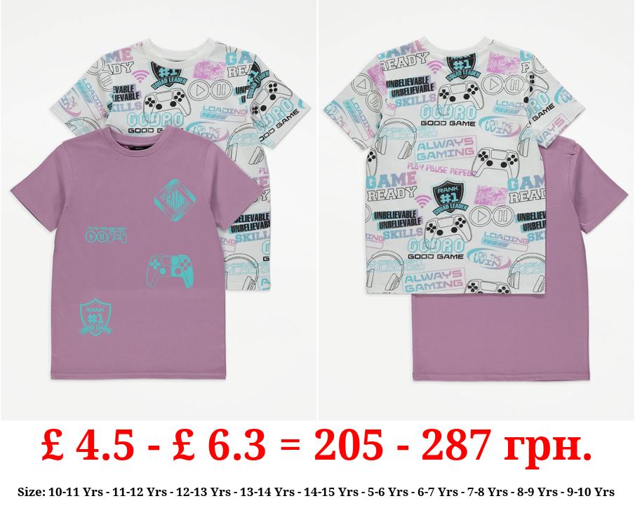 Gamer Graphic T-Shirts 2 Pack