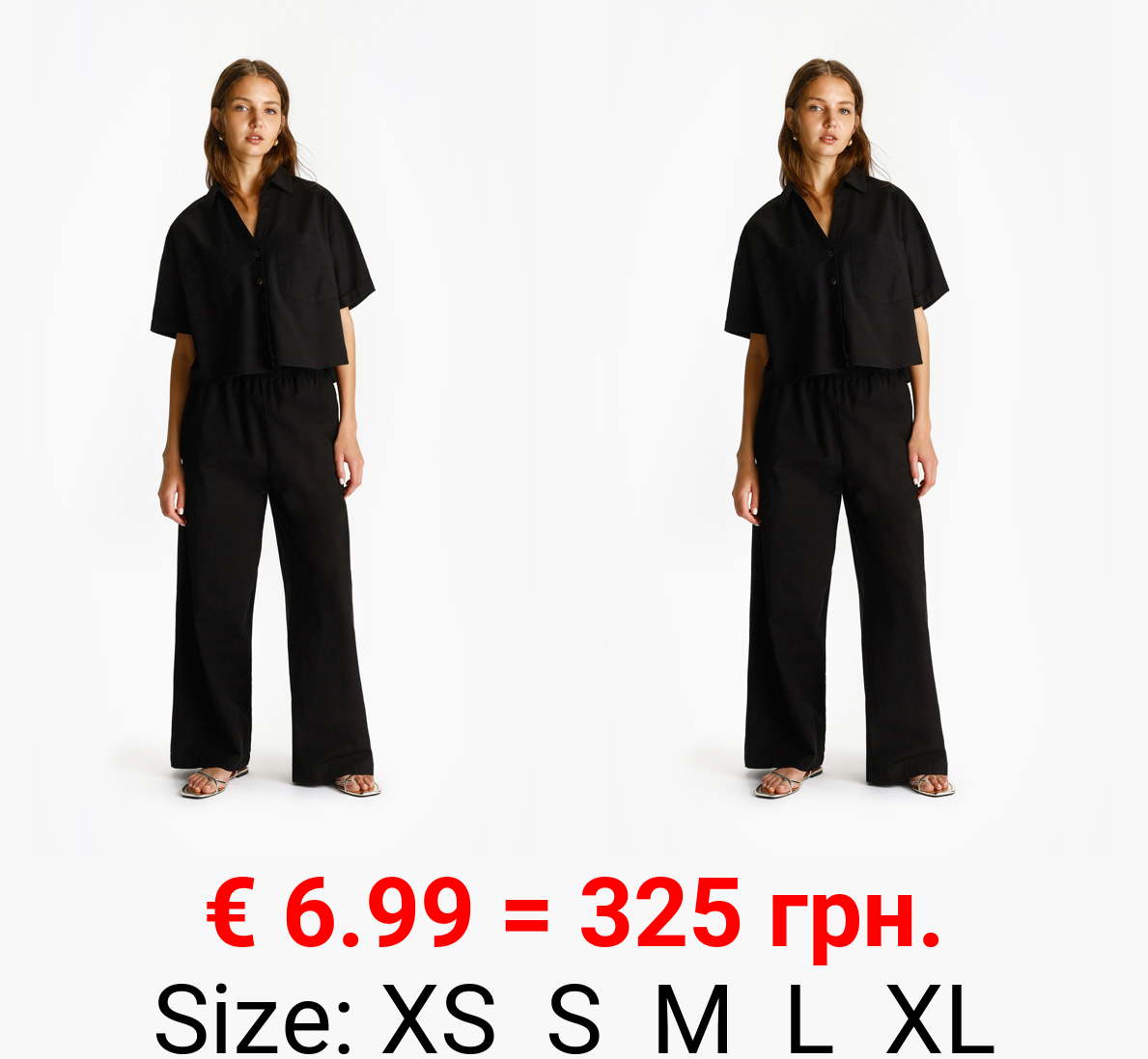 Cotton-linen trousers