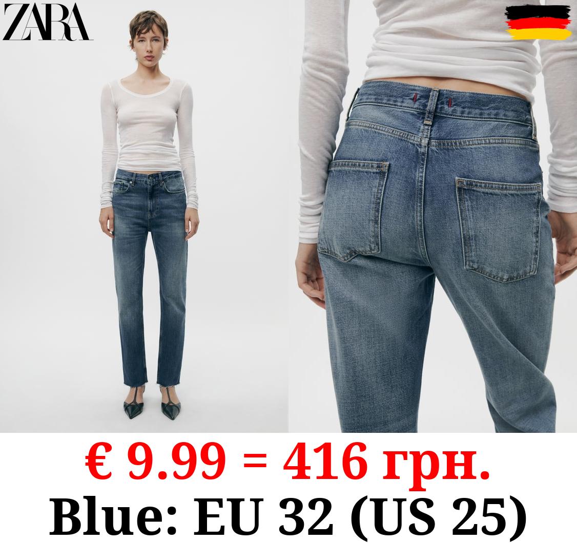 ZW COLLECTION SLIM FIT MID-RISE JEANS