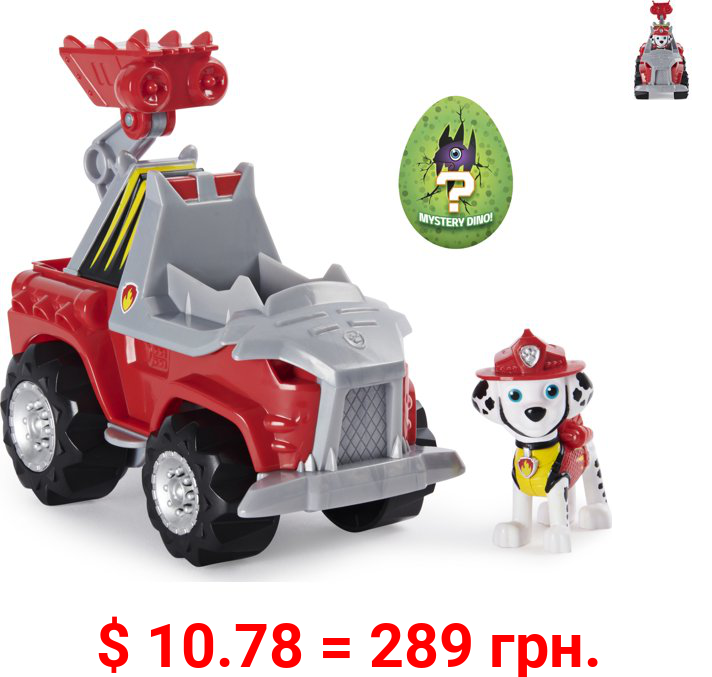 PAW Patrol, Dino Rescue Marshall’s Deluxe Rev Up Vehicle with Mystery Dinosaur Figure