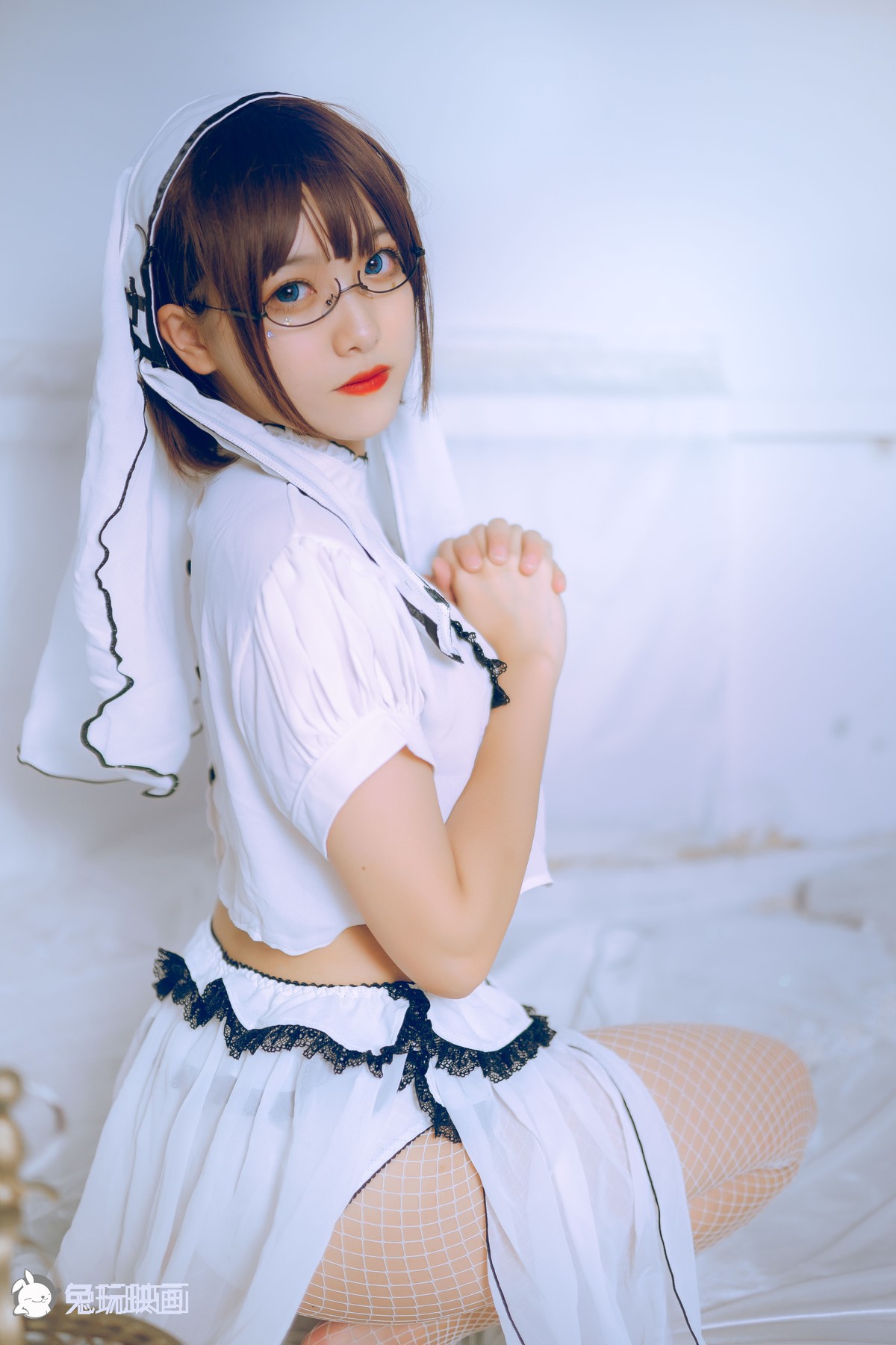 Cosplay 兔玩映画 白色修女 22