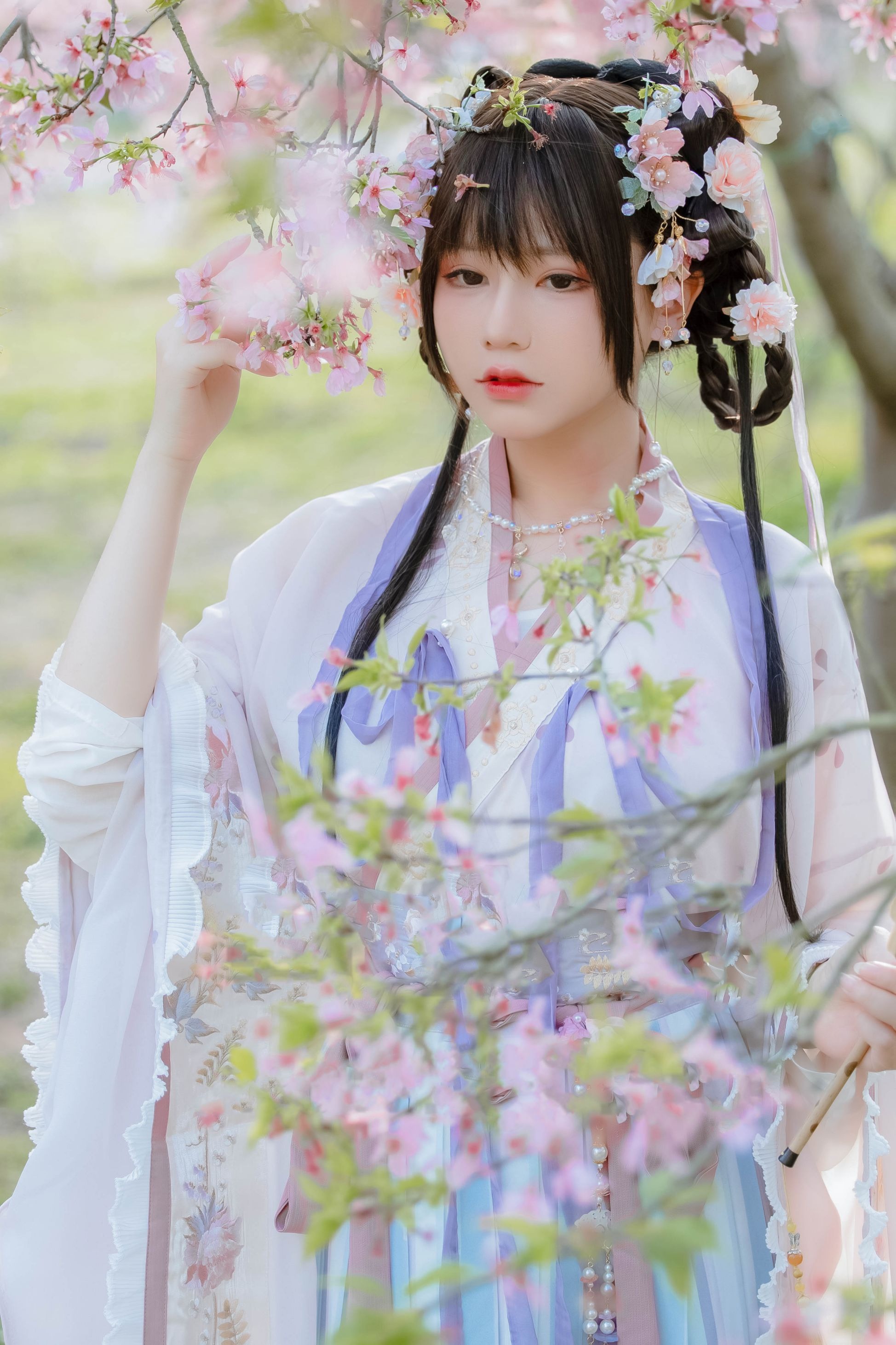 喵子Nyako - 樱花汉服 花神祈愿 [52P-219MB] 34