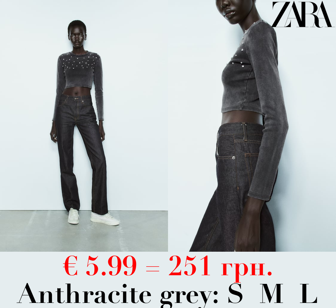 FADED RHINESTONE T-SHIRT