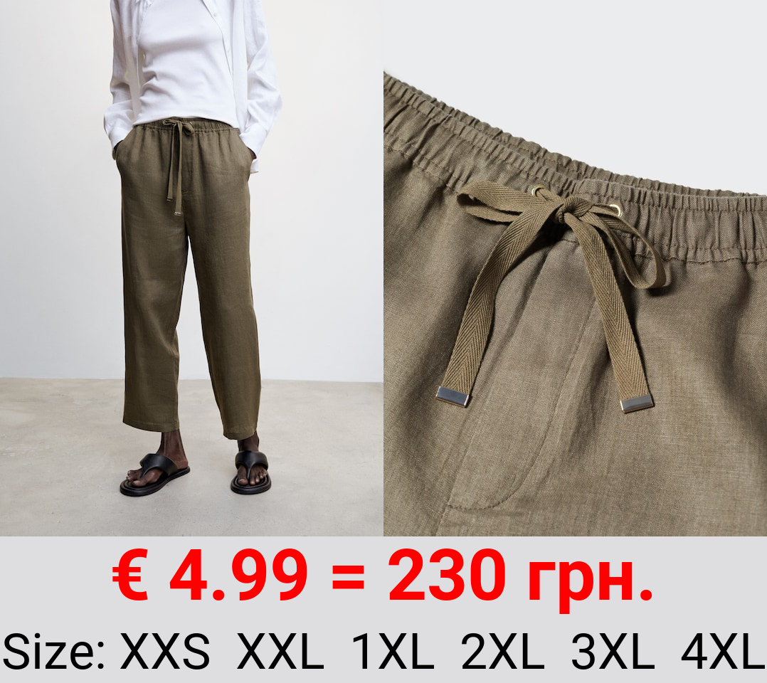 Pantalón 100% lino