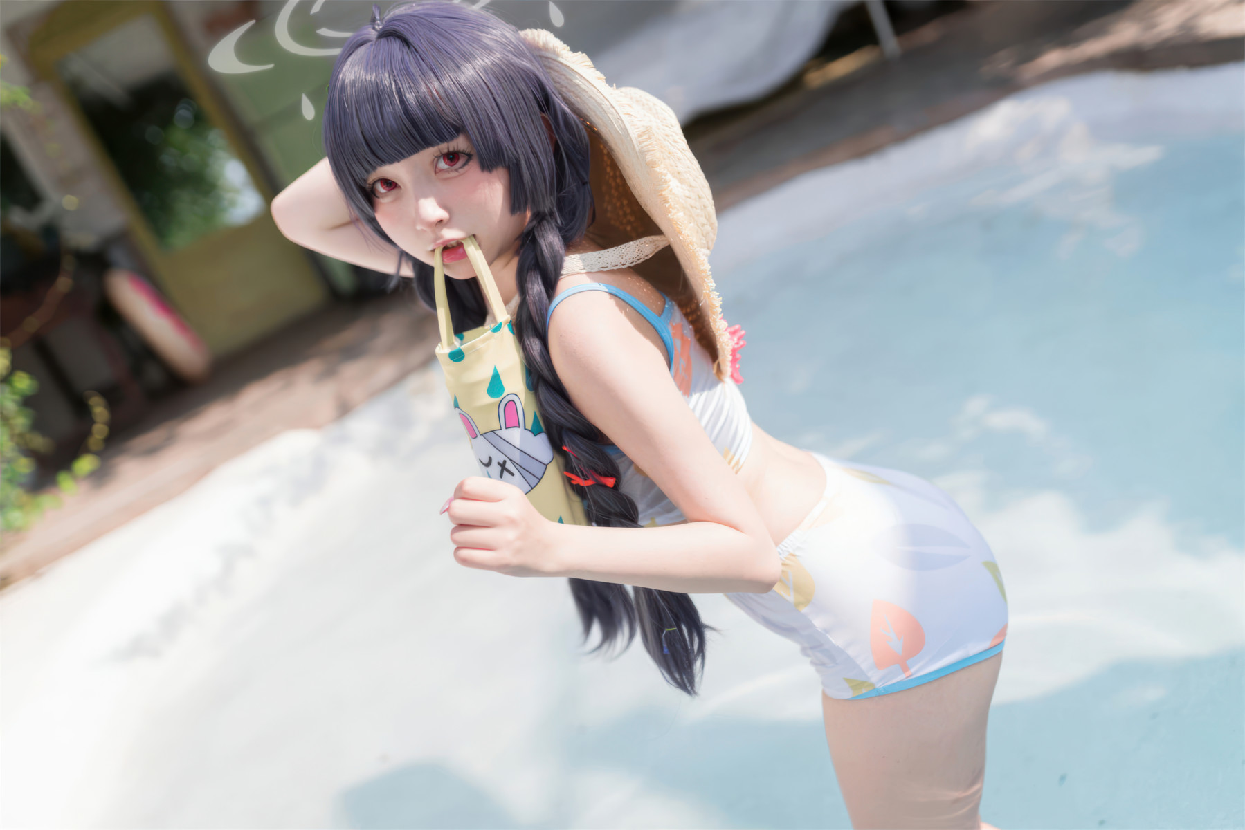 Cosplay 花铃 碧蓝档案 美游泳装 14