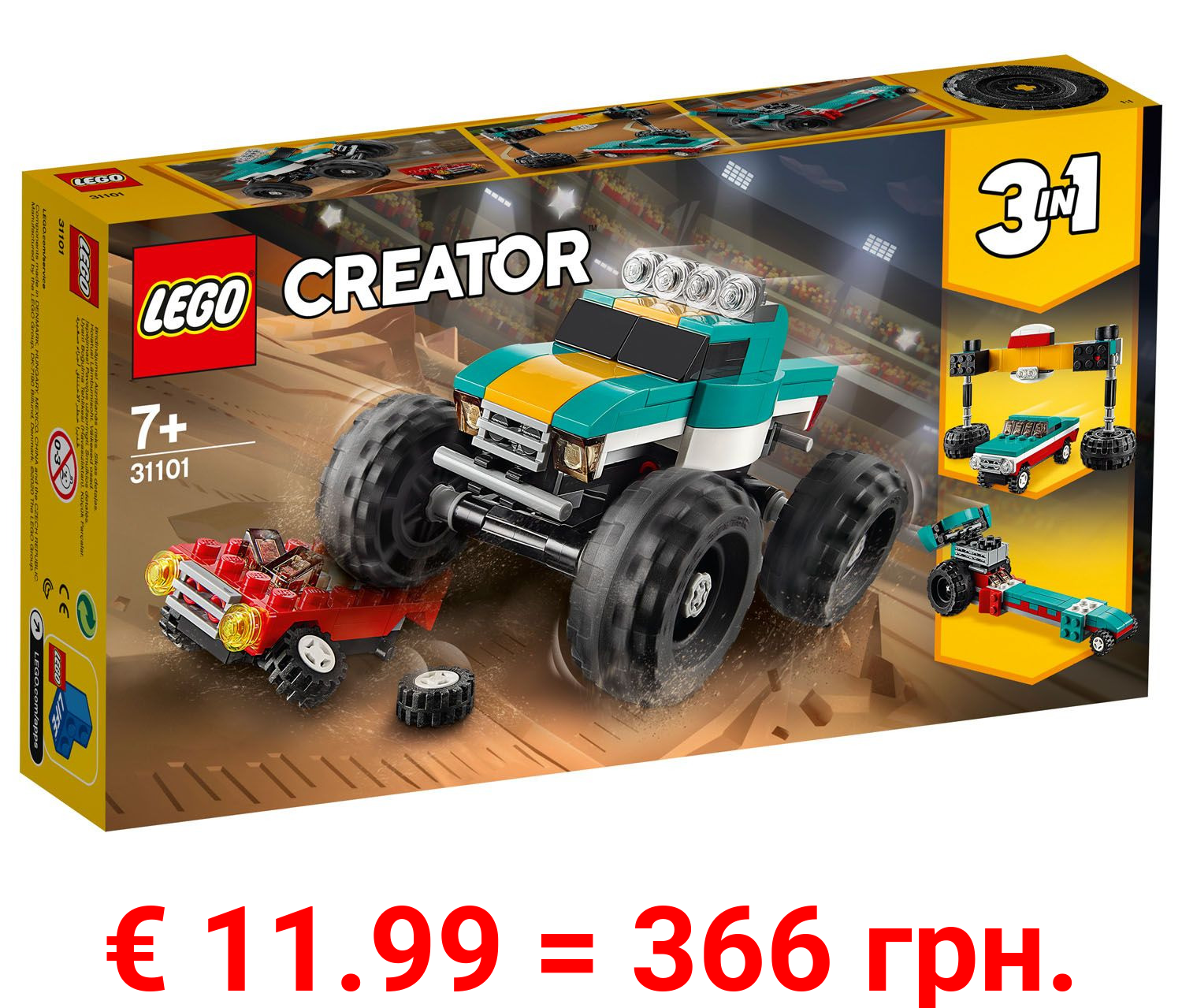 LEGO® Creator 31101 Monster-Truck (OSBE/OSNL/OSCZ/OSSK)