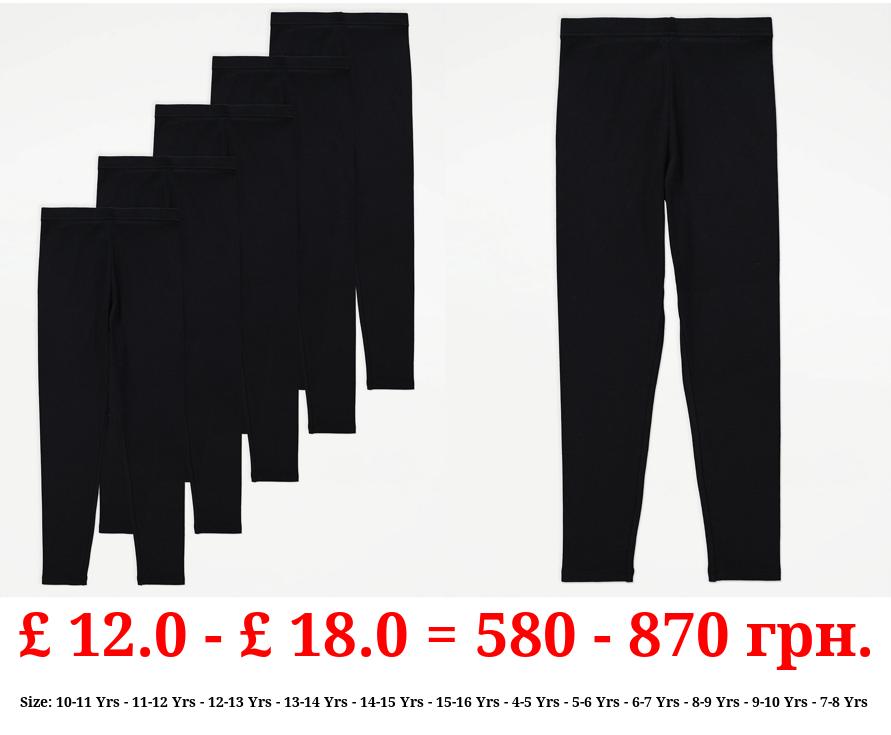 Black Leggings 5 Pack