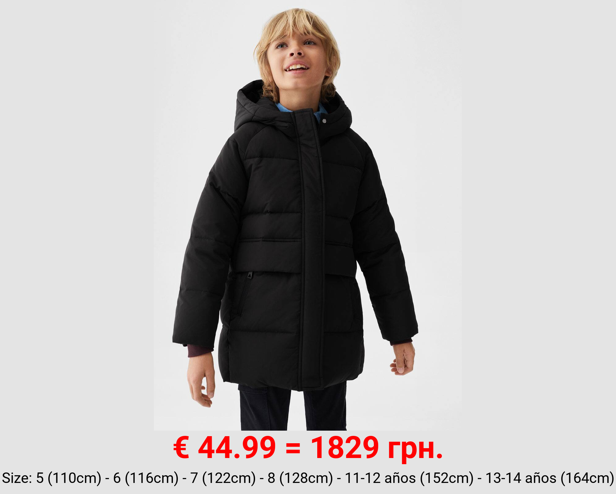 Anorak acolchado pluma