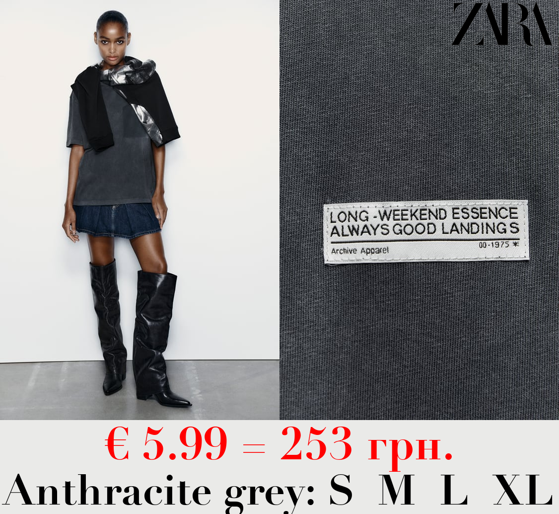 FADED T-SHIRT WITH POCKET EFFECT