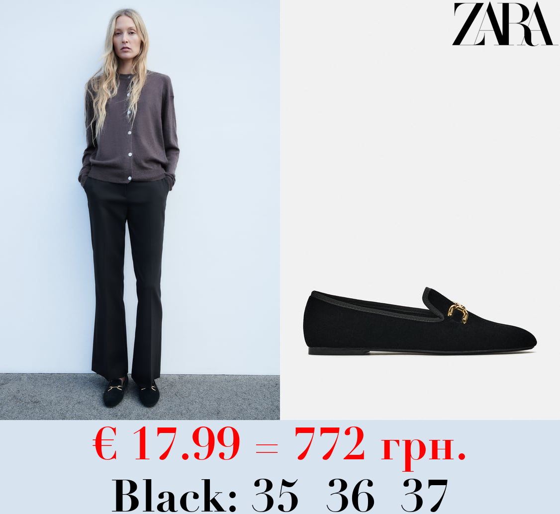 EMBELLISHED VELVET LOAFERS