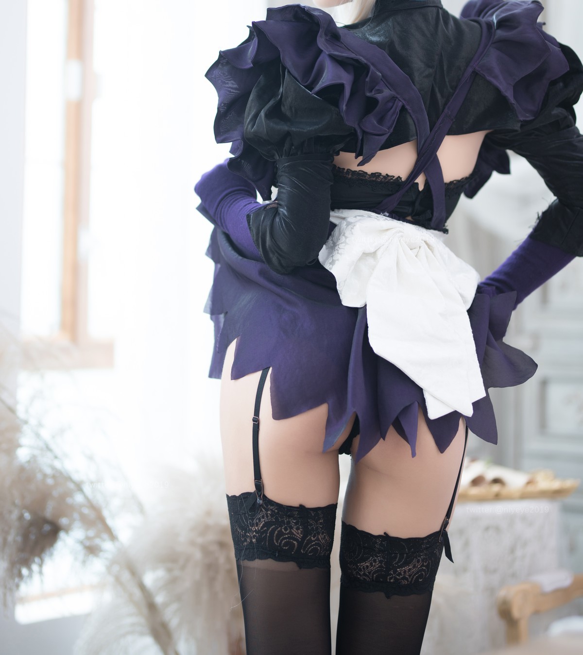 Cosplay 白烨 黑枪呆女仆 26