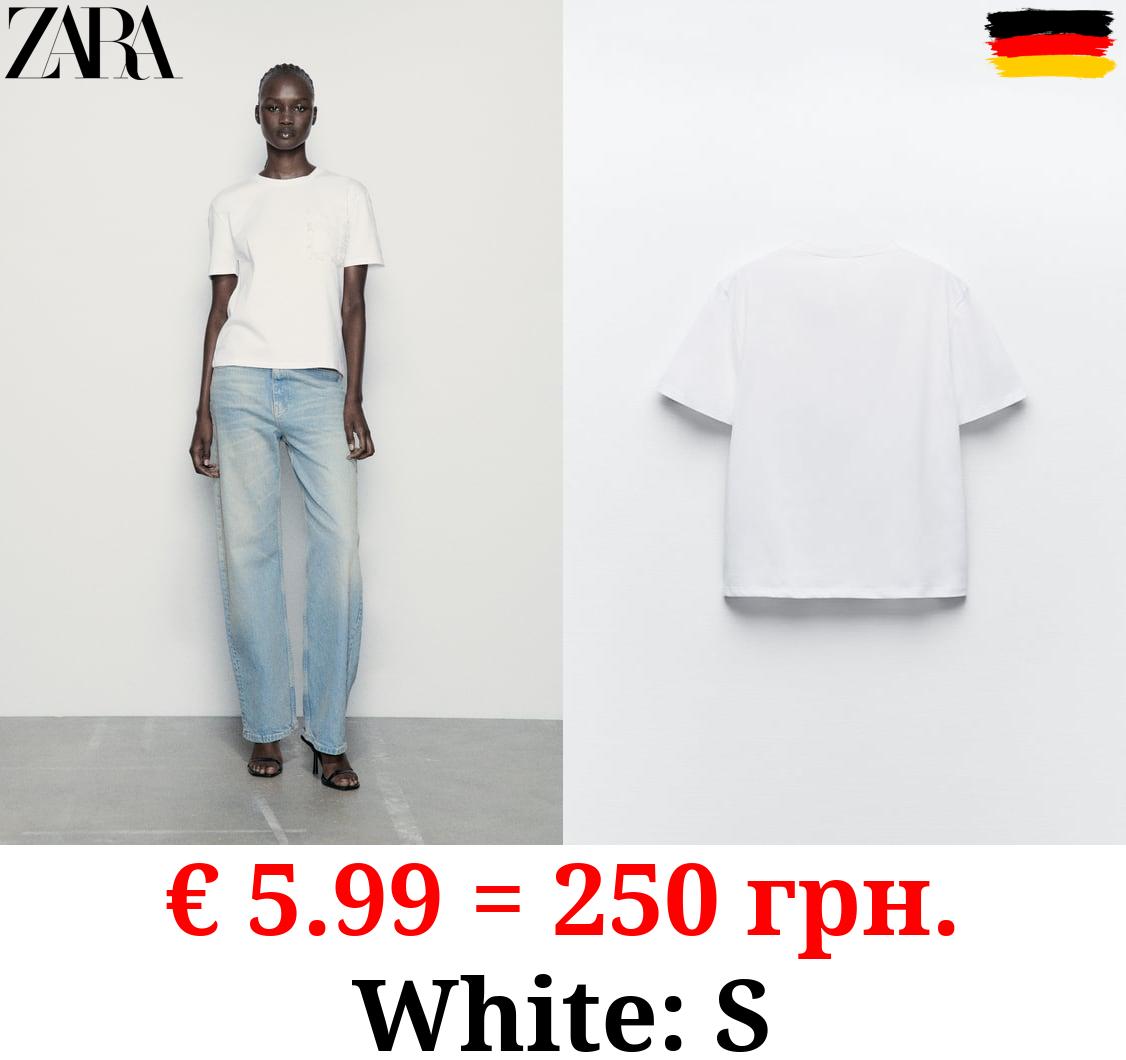 T-SHIRT WITH ORGANZA POCKET