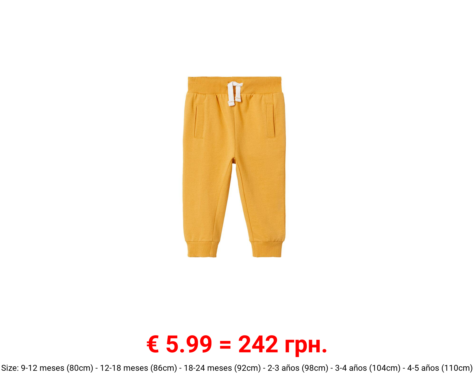 Pantalón jogger algodón