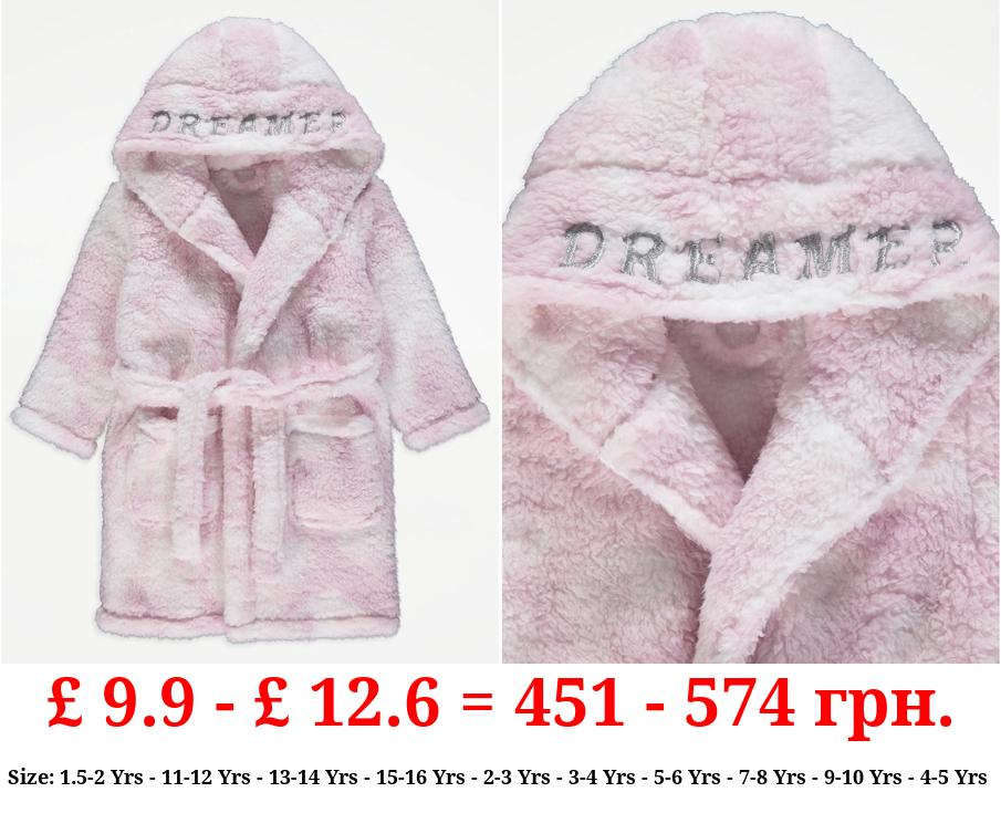 Pink Tie Dye Dreamer Dressing Gown