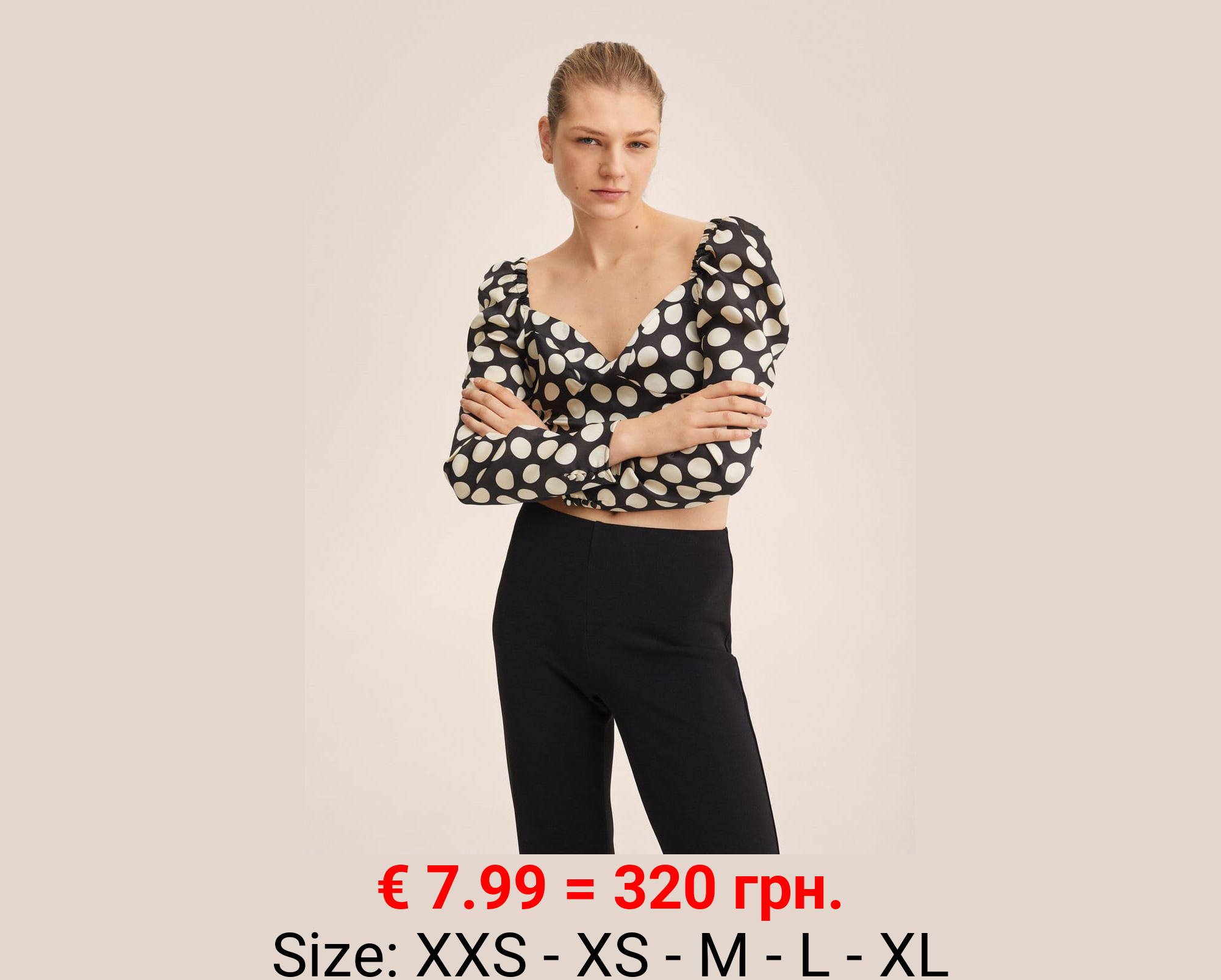 Blusa estampado lunares