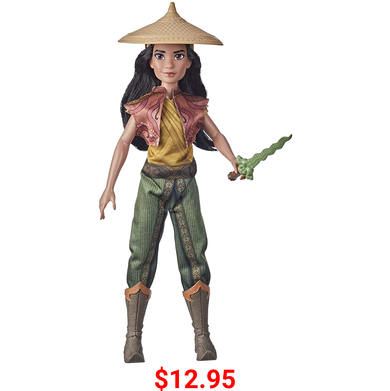 Disney Raya and The Last Dragon Raya's Adventure Styles, Fashion Doll with Clothes, Shoes, and Sword Accessory, Toy for Kids 3 Years and Up