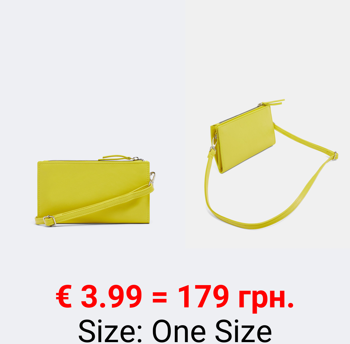 City clutch with strap