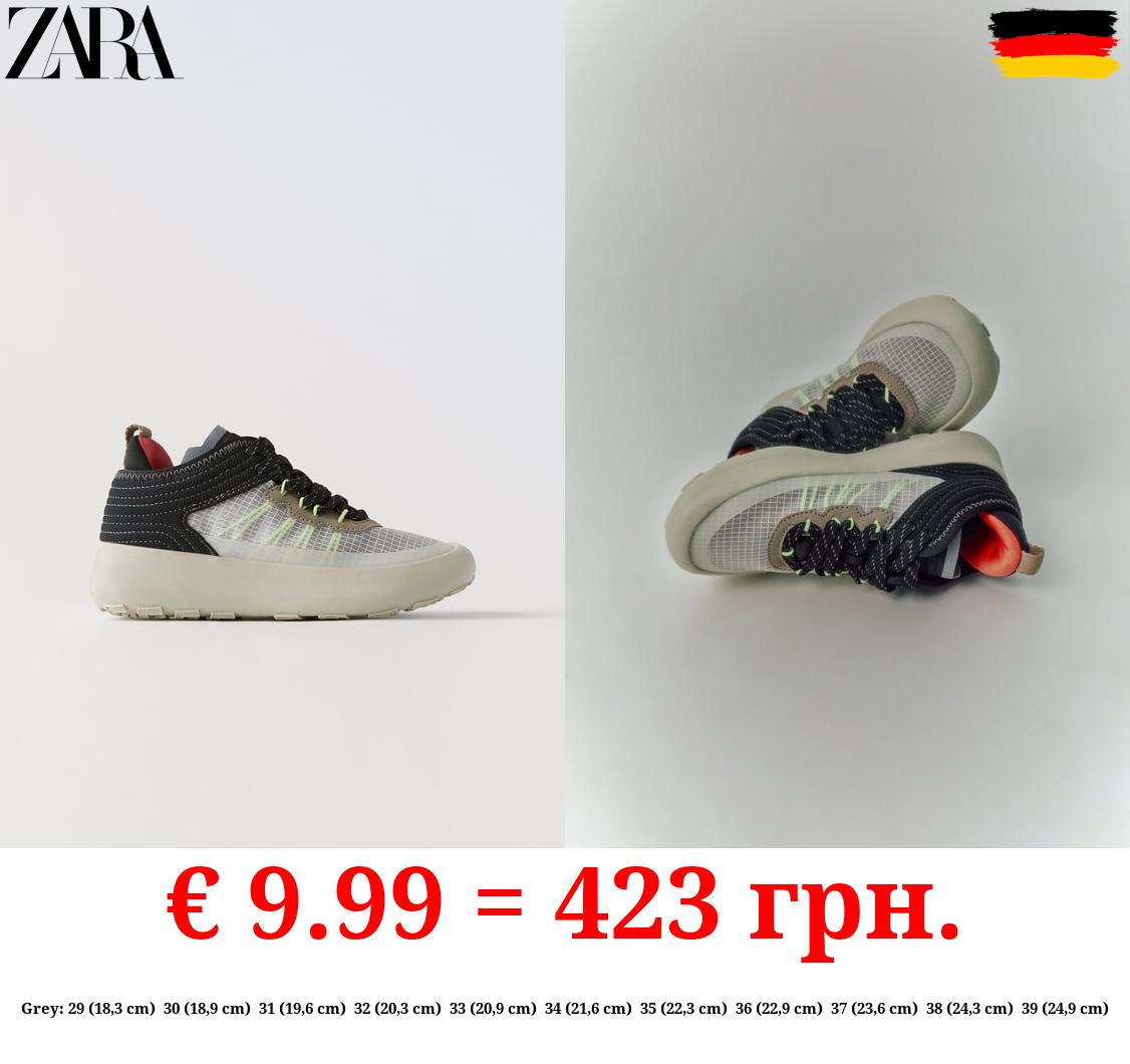 MESH HIGH-TOP SNEAKERS