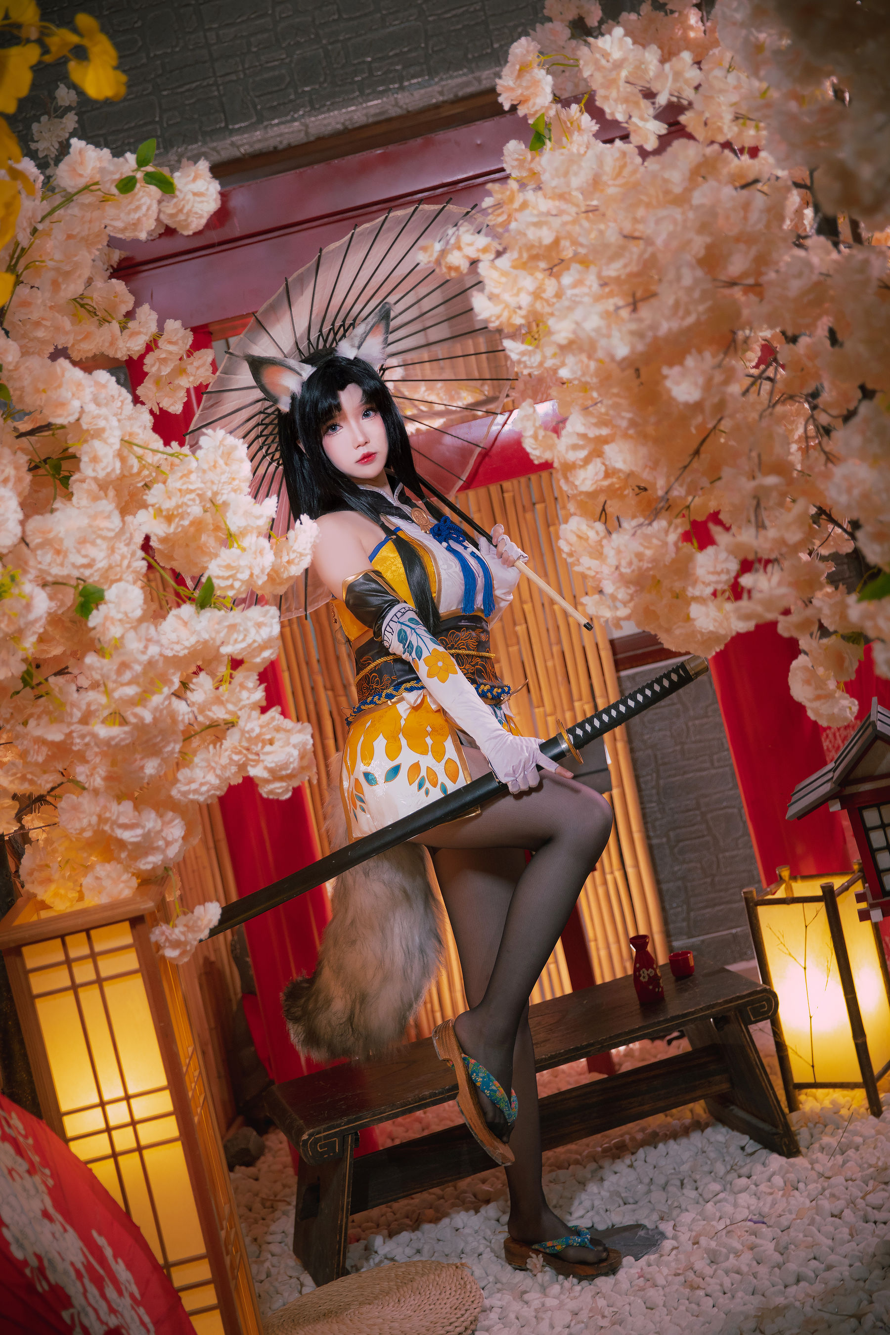 [福利COS]_动漫博主雪晴Astra_-_永劫无间_黑丝胡桃-写真图集共24P 4