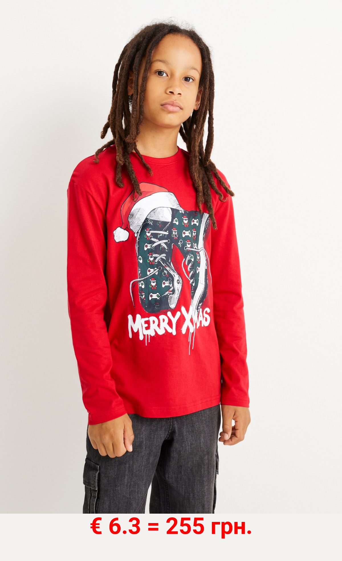 Weihnachts-Langarmshirt