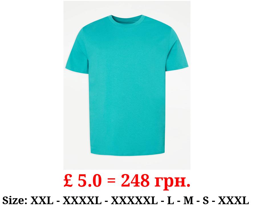 Turquoise Crew Neck T-Shirt