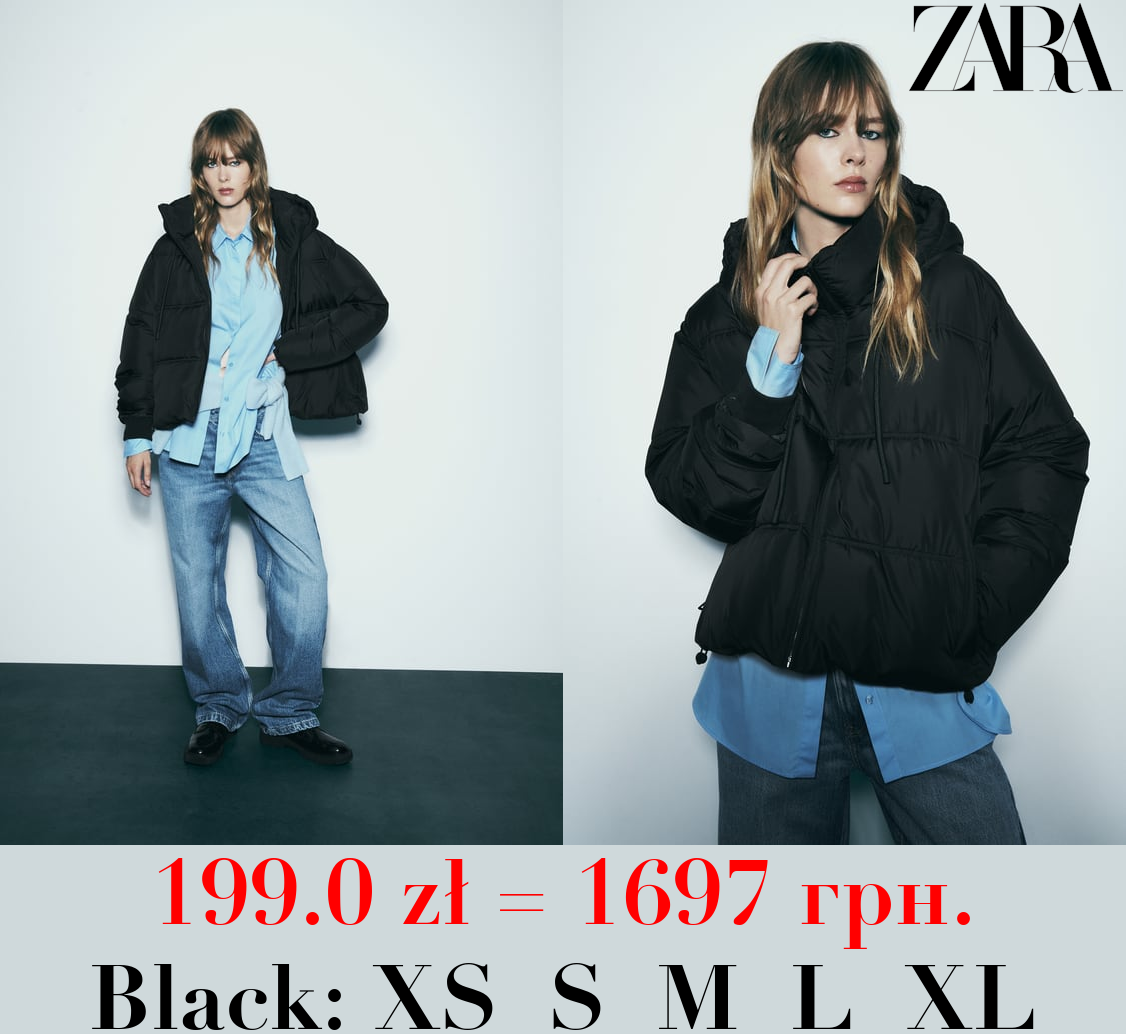WATER AND WIND PROTECTION CROPPED PUFFER ANORAK