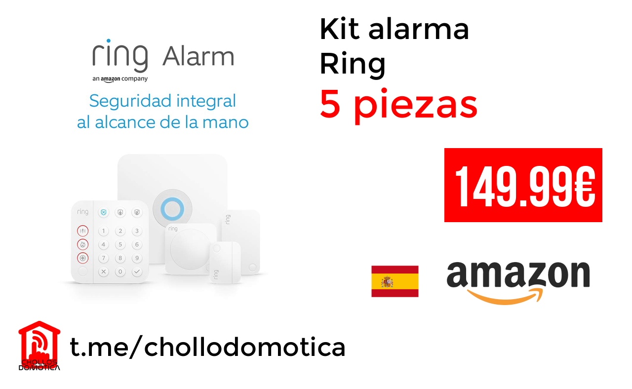 Alarma de seguridad Ring (2° generación) – Kit 8 piezas - Domótica