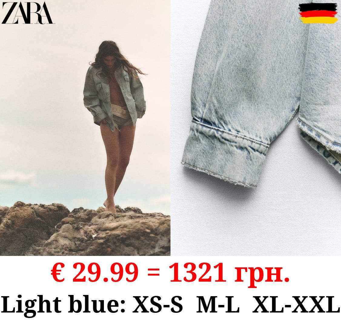 TRF OVERSIZE DENIM OVERSHIRT