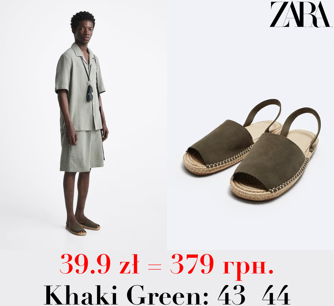 LEATHER MULE SANDALS