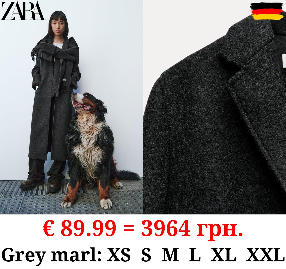 ZW COLLECTION FITTED WOOL COAT