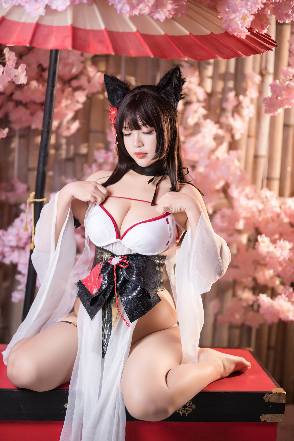 萌系小姐姐 白烨 湿身泳装 18