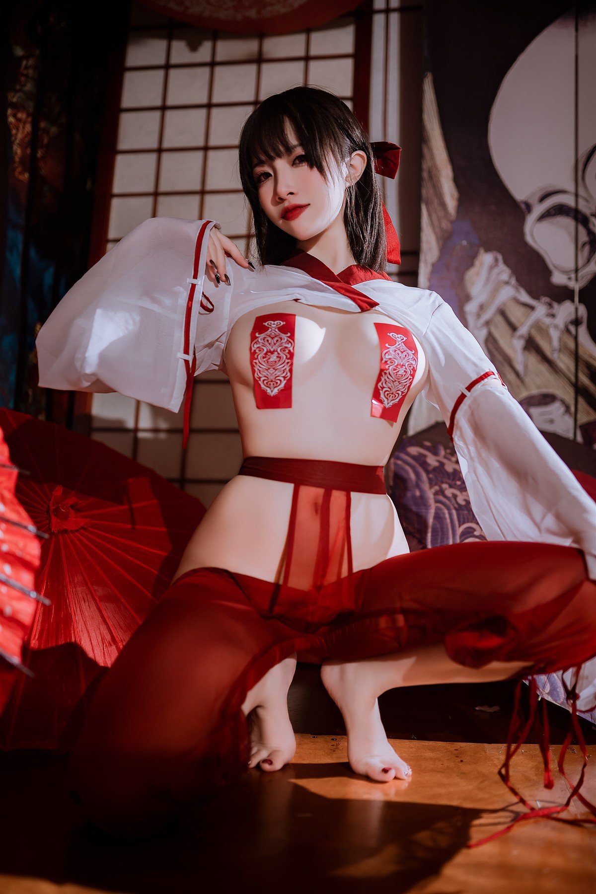 Cosplay 二佐Nisa 私房巫女 27