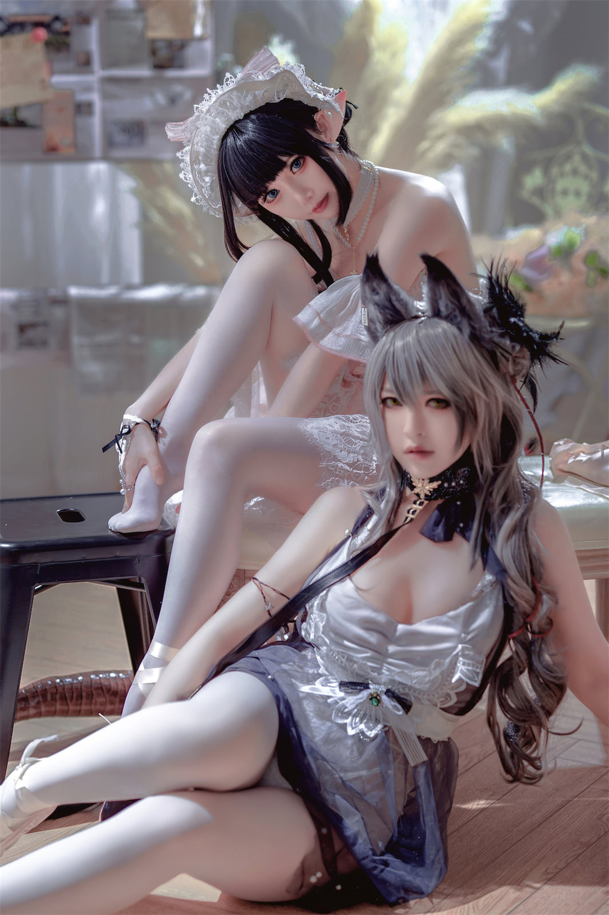 Cosplay 面饼仙儿 半半子 Arknights 黑x森蚺 26