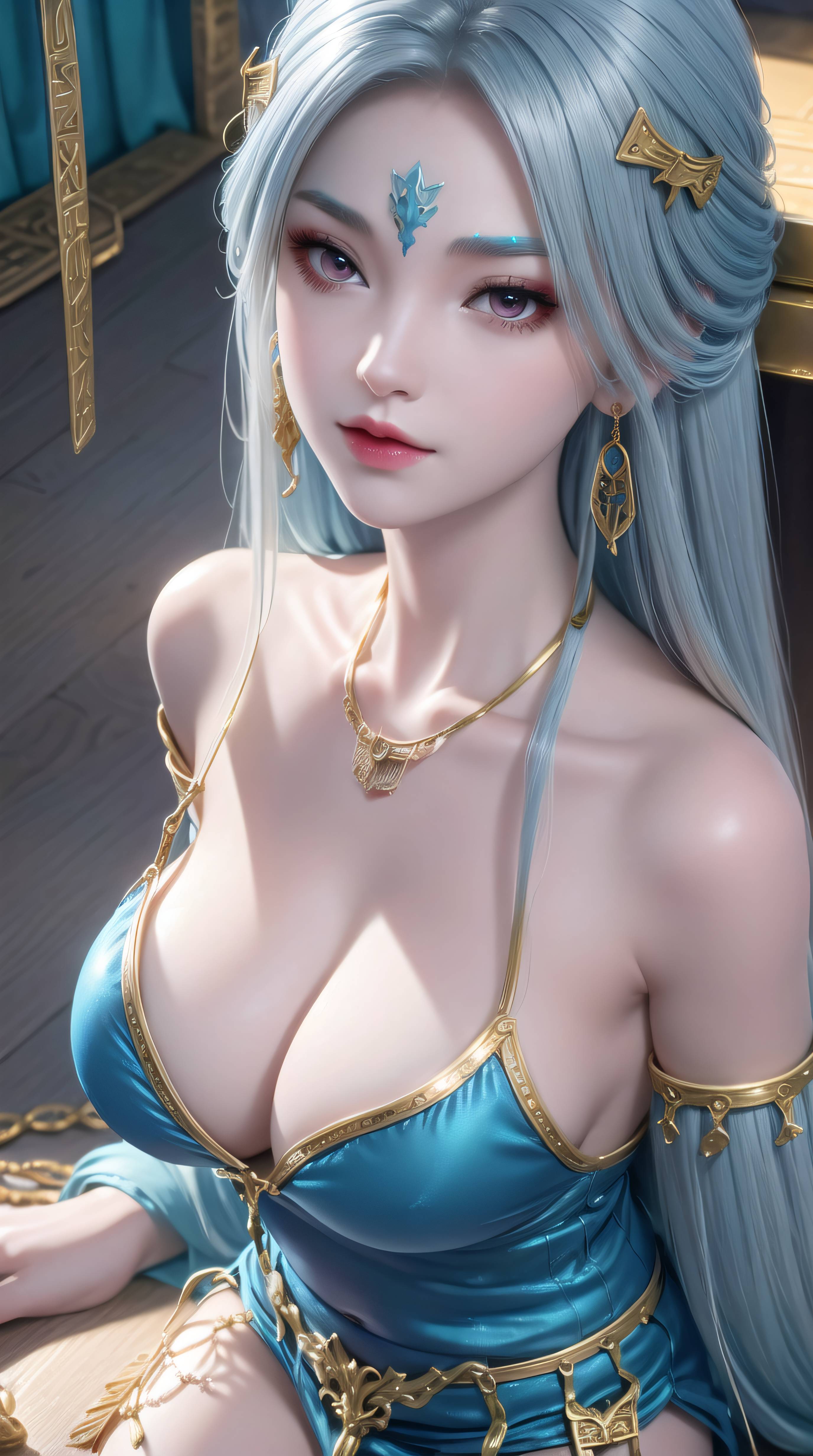图片[23]-眷思量-奉眠 蓝色比基尼-六色网
