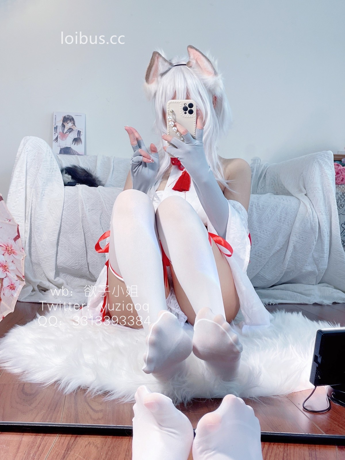 Coser 小蔡头喵喵]纯白胡桃 19