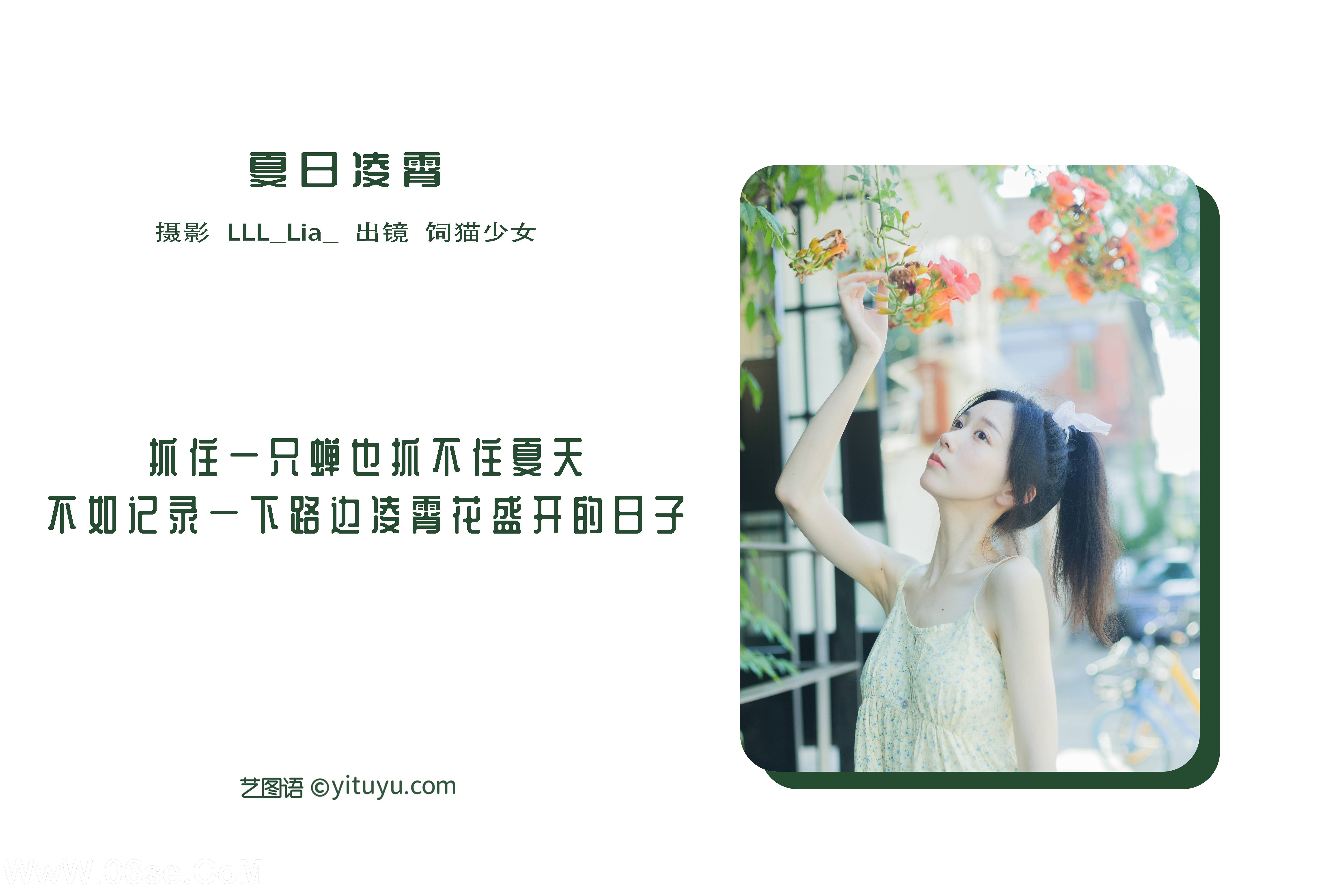 图片[2]-[YITUYU艺图语]2022.08.18 夏日凌霄 饲猫少女-[32+1P／311MB]-六色网
