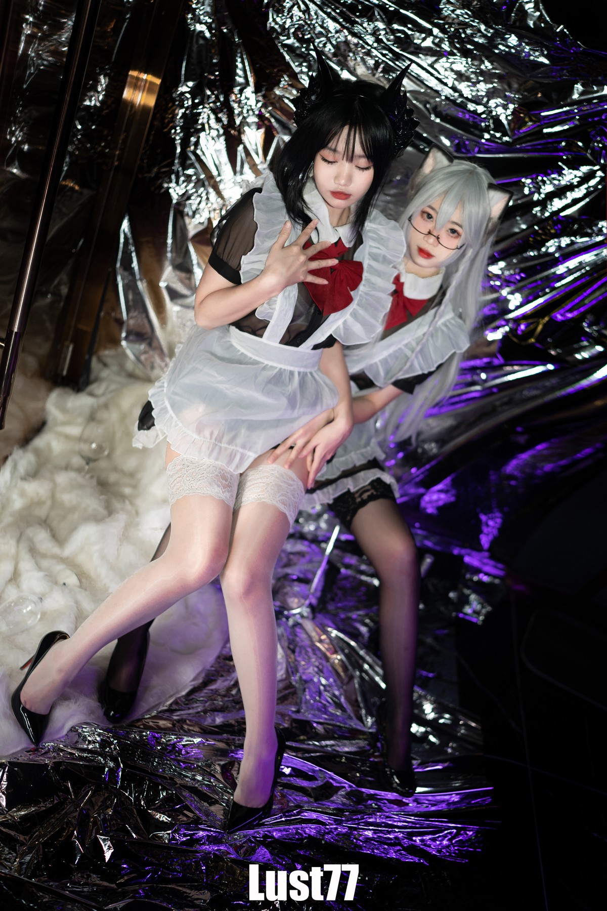 Cosplay 柒柒要乖哦 女仆の惩戒课 Set.01 32
