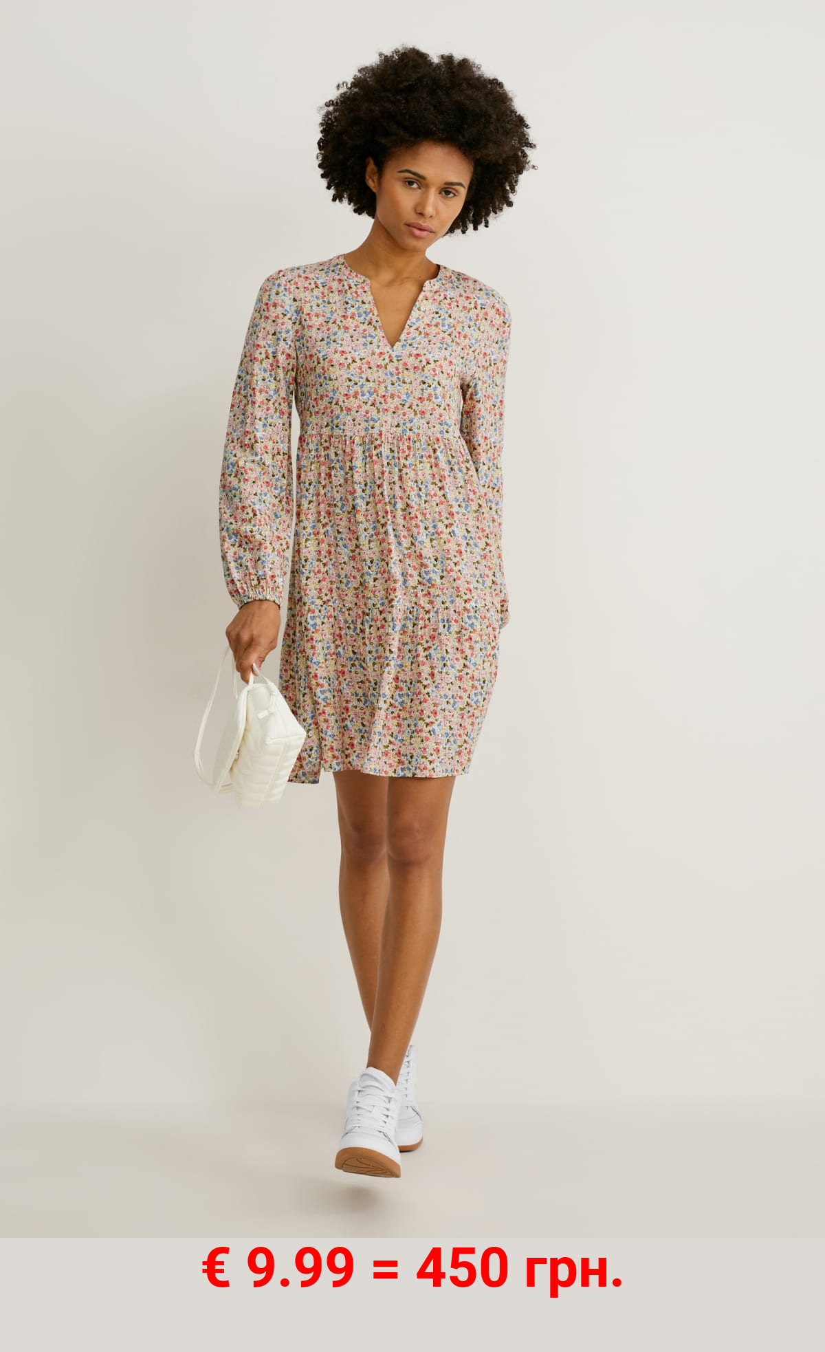 A-Linien Kleid - geblümt