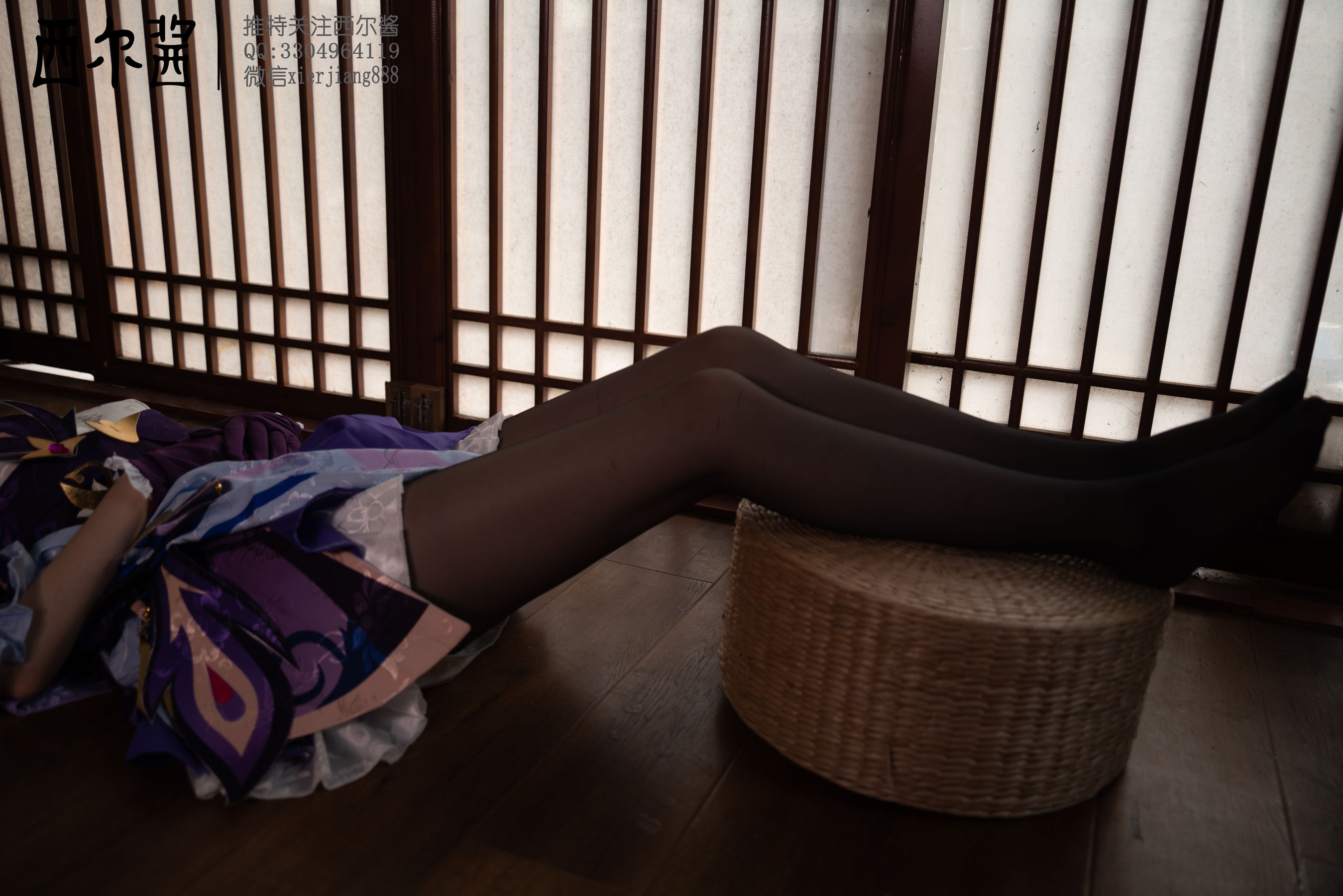 [福利COS]_微博萌妹子西尔酱_-_刻晴腿-写真图集共99P 8